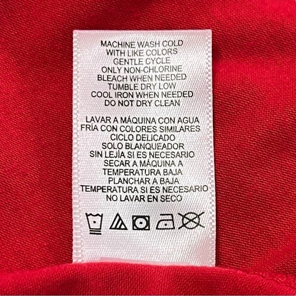 Material Girl Red Lace Scoop Neck Fit & Flare Dress Size Medium - Picture 10 of 11